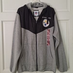 NFL Steelers zip-up hooded jacket - NWOT